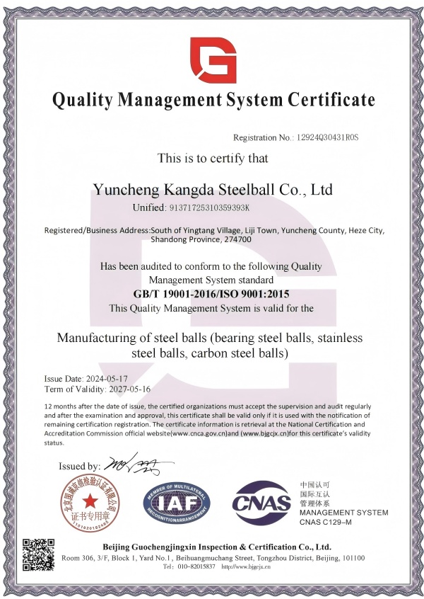 ISO9001 certificirana tvornica Condar proizvodi ROHS i doseže testirane čelične kuglice, dobrodošli za kupnju!
